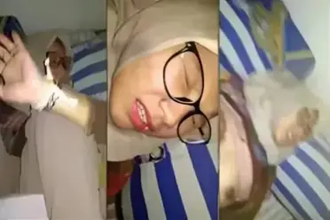 Hijabers SMA Kacamata Digenjot Ganas Sampai Nangis